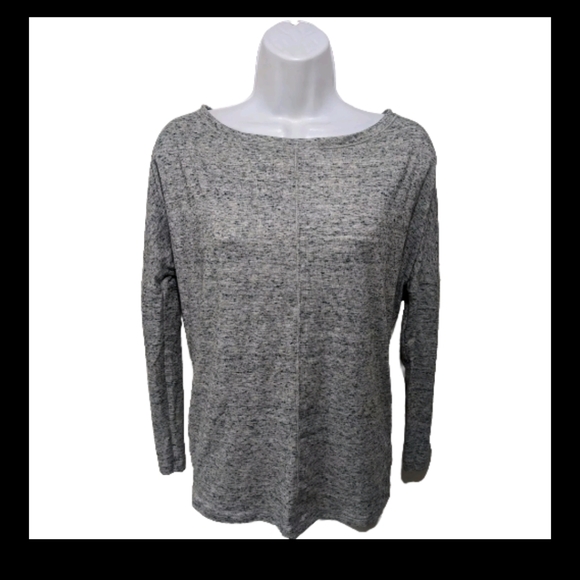 Athleta Dolman Sleeve Pullover Knit Long Sleeve Top XS Gray Green Heathered - Picture 1 of 7
